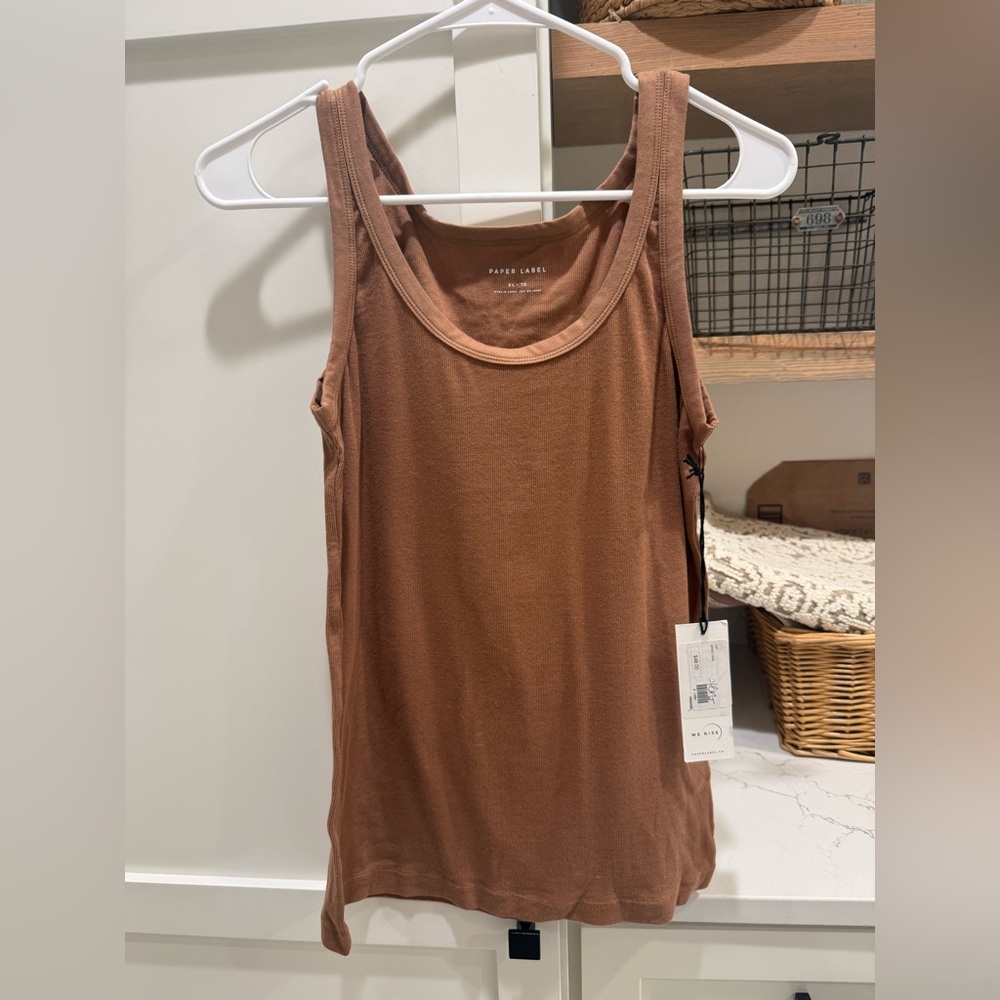 Pure Label Women's Tan Tank Top